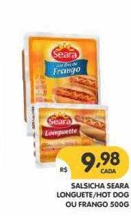 Salsicha Seara Longuete Hot Dog Ou Frango