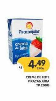 Supermercados Real Creme De Leite Piracanjuba oferta