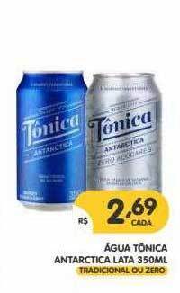 Supermercados Real Agua Tônica Antarctica oferta