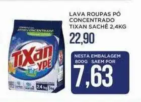 Apoio Mineiro Lava Roupas Pó Concentrado Tixan Sachê oferta