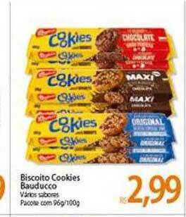 Atacadão Biscoito Cookies Bauducco Varios Sabores Pacote oferta