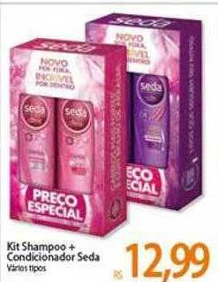 Atacadão Kit Shampoo + Condicionador Seda Varios Tipos oferta