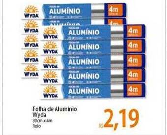 Atacadão Folha De Alumínio Wyda oferta