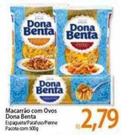 Atacadão Macarrão Com Ovos Dona Benta oferta