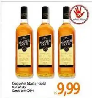 Atacadão Coquetel Master Gold Malt Whisky Garrafa oferta