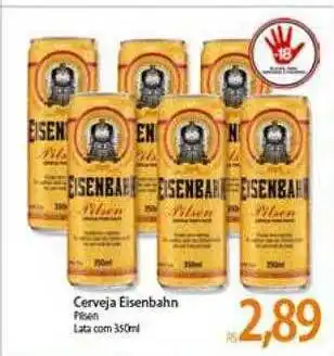 Atacadão Cerveja Eisenbahn Pilsen Lata oferta