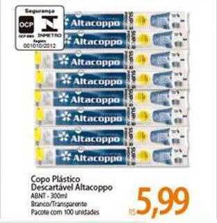 Copo Plástico Descartável Altacoppo