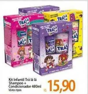 Atacadão Kit Infantil Trá Lá Lá Shampoo + Condicionador Variós Tipos oferta