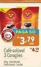 Supermercados Condor Café-solúvel 3 Corações oferta