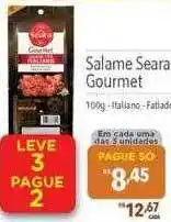 Supermercados Condor Salame Seara Gourmet - Italiano - Fatiado oferta