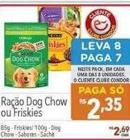 Supermercados Condor Ração Dog Chow Ou Friskies oferta