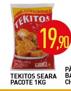 Calvo Atacadista Tekitos Seara pacote 1kg oferta