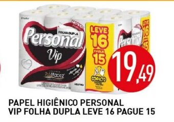 Calvo Atacadista Papel Higienico Personal VIP Folha Dupla Leve 16 pague 15 oferta