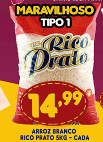 Arroz Branco Rico Prato 5kg - cada