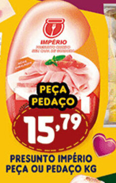 Supermercados Cristal Presunto Imperio peca ou pedaco 1kg oferta