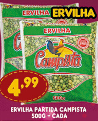 Ervilha Partida Campista 500g cada