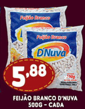 Feijao Branco D'nuva 500g cada