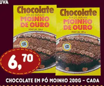 Supermercados Cristal Chocolate em po Moinho 200g cada oferta