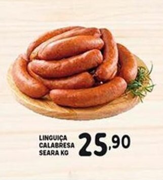 Linguica Calabresa Seara 1kg