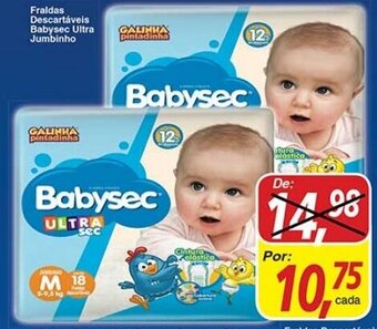 Supermercados Guanabara Fraldas Descartaveis Babysec Ultra Jumbinho oferta