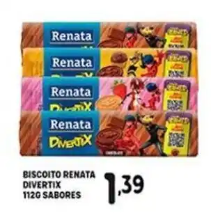 Bom Dia Biscoito Renata Divertix 112g sabores oferta