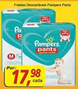 Supermercados Guanabara Fraldas Descartaveis Pampers Pants oferta