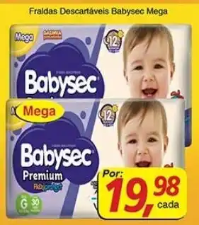Supermercados Guanabara Fraldas Decartaveis Baby sec Mega oferta