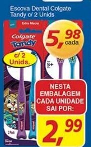 Supermercados Guanabara Escova Dental Colgate Tandy c.2 unids. oferta