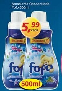 Supermercados Guanabara Amaciante Concentrado Fofo 500ml oferta