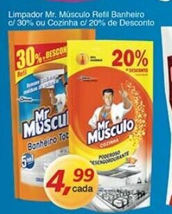 Supermercados Guanabara Limpador Mr.Musculo Refil Banheiro c/ 30% ou Cozinha c/ 20% de Desconto oferta
