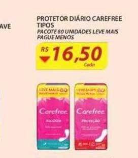 Assaí Atacadista Protetor Diário Carefree Tipos oferta