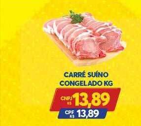 Atacadão Centro Sul Carré Suíno Congelado Kg oferta