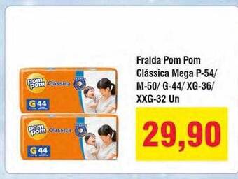 Fralda Pom Pom Classica Mega