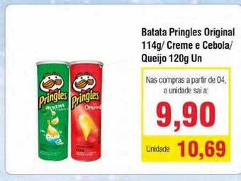 Spani Atacadista Batata Pringles Original Creme E Cebola Queijo oferta