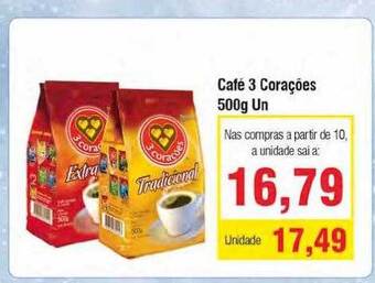 Spani Atacadista Café 3 Corações oferta