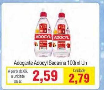 Adoçante Adocyl Sacarina