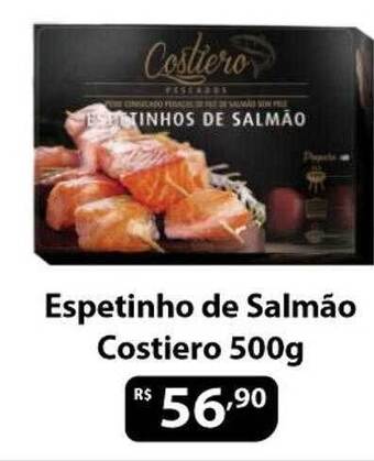 Supermercados Tischler Espetinho De Salmão Costiero oferta