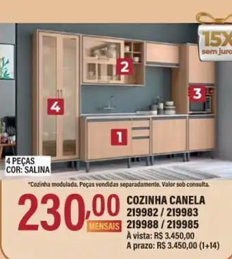 Cozinha Canela 4 pecas