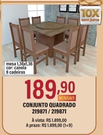 Berlanda Conjunto Quadrado oferta