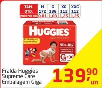 Tenda Atacado Fralda huggies supreme care oferta
