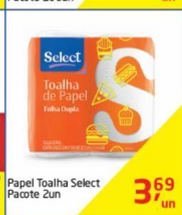 Tenda Atacado Papel toalha select 2un oferta