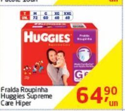 Tenda Atacado Fralda roupinha huggies supreme care hiper oferta