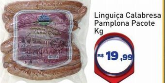 Linguiça calabresa pamplona pacote kg
