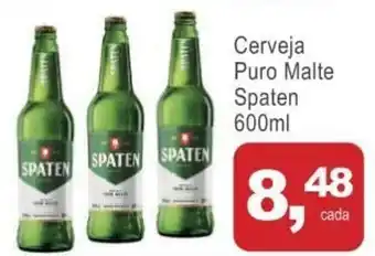 Mineirão Atacarejo Cerveja Puro Malte Spaten 600ml oferta