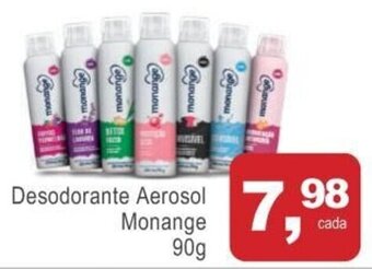 Mineirão Atacarejo Desodorante Aerosol Monange 90g oferta