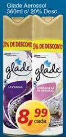 Supermercados Guanabara Glade Aerossol 360ml c/20% Desc. oferta