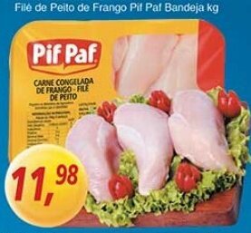 Supermercados Guanabara File de Peito de Frango Pif Paf bandeja 1kg oferta