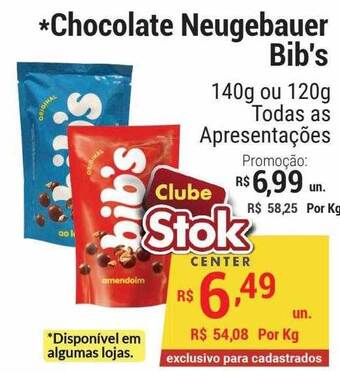 Stok Center Chocolate Neugebauer Bib's oferta