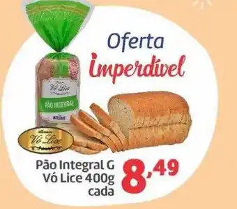 Belem Supermercados Pão Integral G Vó Lice Cada oferta