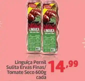 Linguiça Pernil Sulita Ervas Finas-tomate Seco Cada